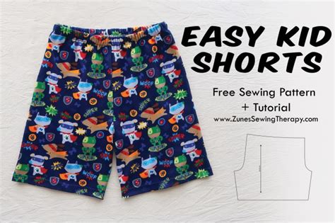 Diy Size 9 Boy Shorts Printable Pattern
