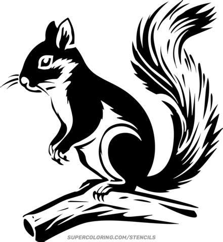 Diy Squirrel Stencil Printable