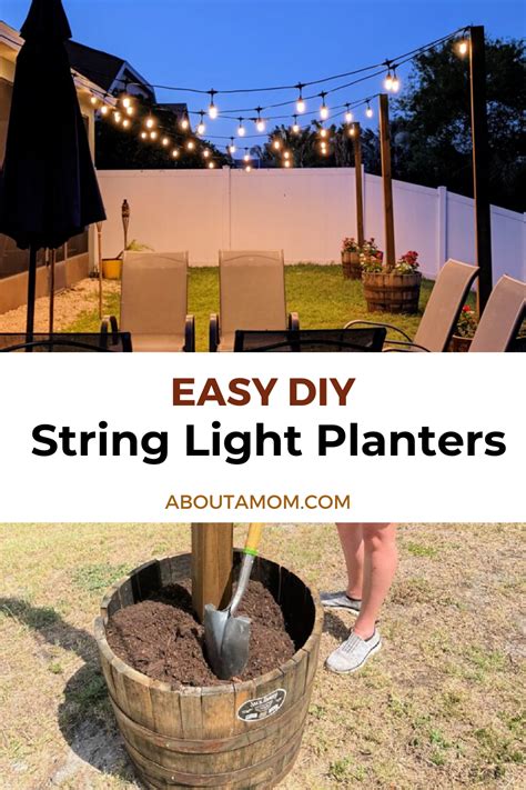 Diy String Lights Planter