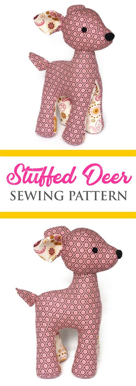 Diy Stuffed Deer Printable Pattern