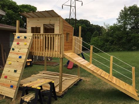 Diy Swing Set Fort