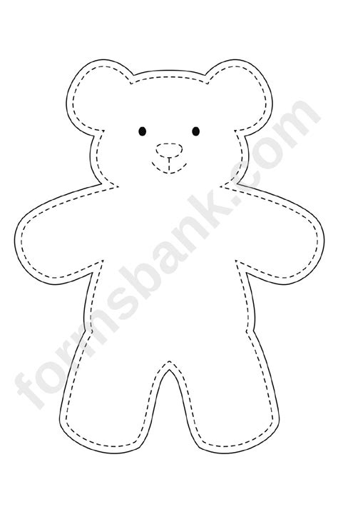 diy teddy bear template