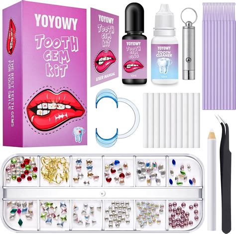 The Original DIY Temporary Tooth Gem Starter Kit includes all the stuff