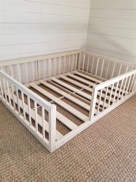 Diy Twin Floor Bed With Rails