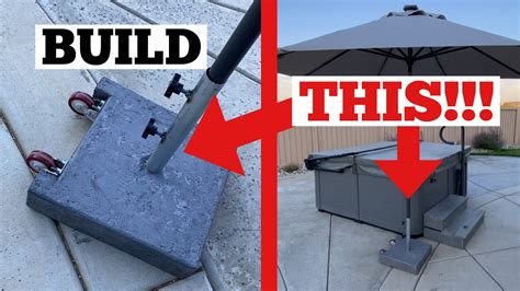 Diy Umbrella Base On Wheels