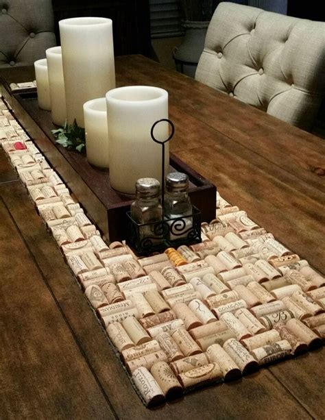 Diy Wine Cork Table Runner