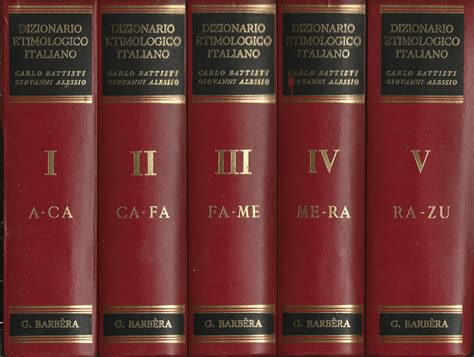 dizionario etimologico italiano battisti
