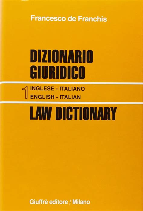 dizionario giuridico italiano inglese