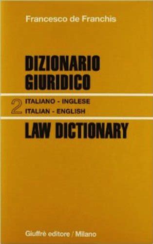dizionario inglese giuridico online