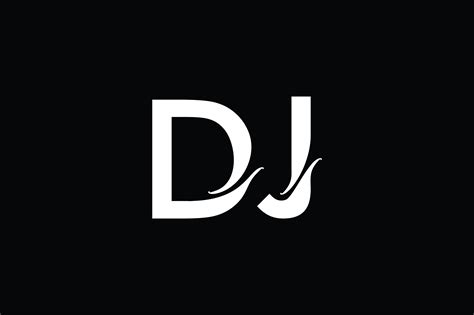 Monogram DJ Logo Graphic by Greenlines Studios · Creative Fabrica Dj