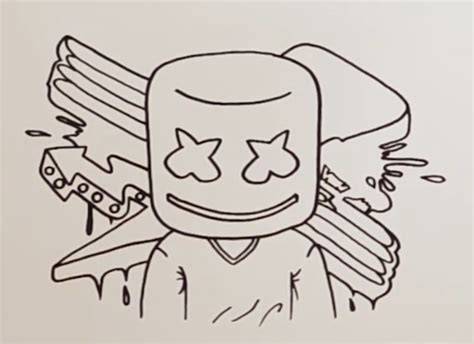 Drawing DJ Marshmello PENCIL DRAWING YouTube