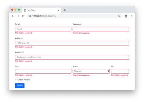 Django Loop Through Form Errors