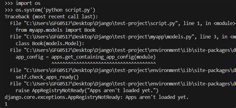 Django Shell Execute Script