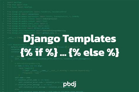 Django Templates Else If