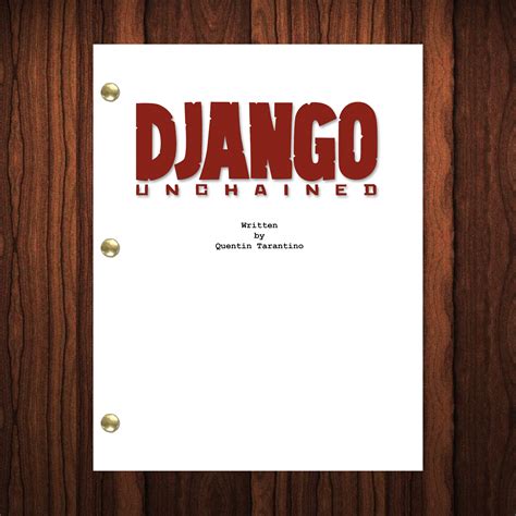 Django Unchained Movie Script - Rahuzubu