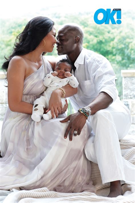 djimon hounsou wife and baby