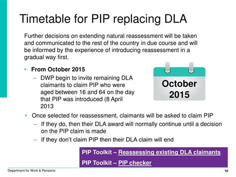 dla to pip timetable