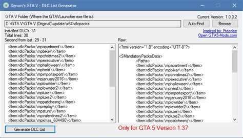 dlc list generator gta 5