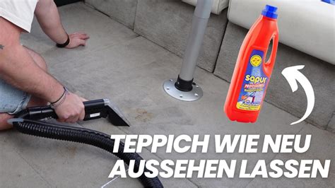 Teppichreiniger maschine Ochtend schoonmaakwerk