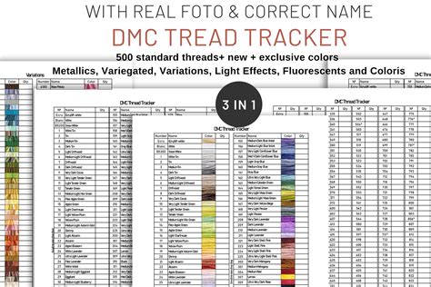 Dmc Floss List Excel
