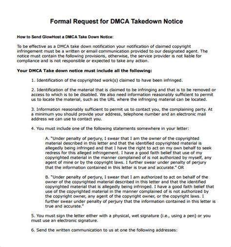 Dmca Takedown Request Template