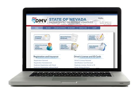 dmv login nevada