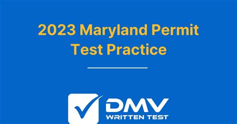 dmv maryland practice test