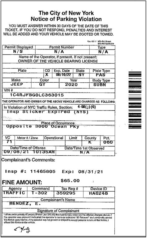 dmv parking tickets