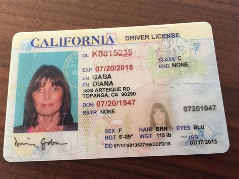 dmv senior id card california