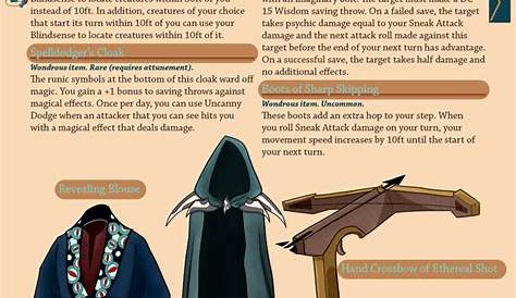 Magic Items for Rogues - Ultimate Guide for Dungeons and Dragons - DND
