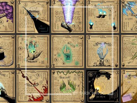 Dnd 5E Printable Spell Cads