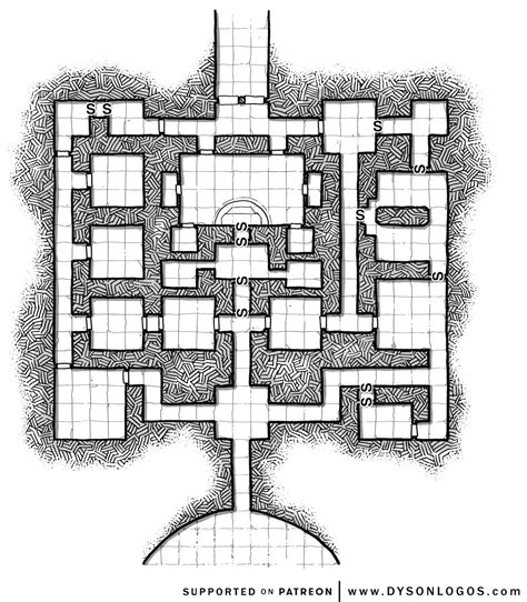 Dnd Map Dungeon Grid Printable