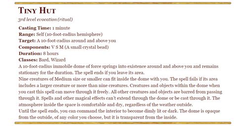 Leomund's Tiny Hut 5e Creative Uses for This Classic Spell » Black