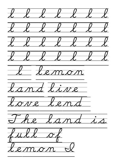 Dnealian Cursive Handwriting Paper Printable