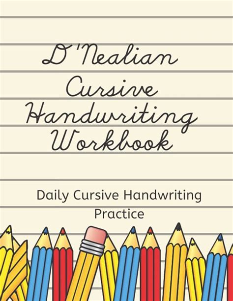 Dnealian Cursive Handwriting Workbook Printable