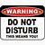 do not disturb sign printable