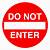 do not enter printable sign