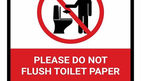 Do Not Flush Signs Printable