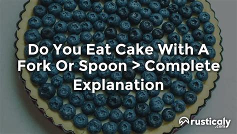 Do you eat cake with a fork or spoon? YouTube