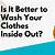 do you wash clothes inside out