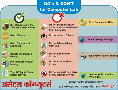 Do's And Don'ts In The Computer Laboratory
