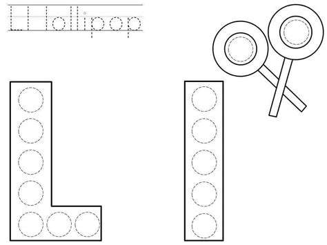 Do A Dot Letter L Printable