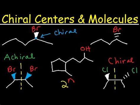 do achiral molecules have chiral centers
