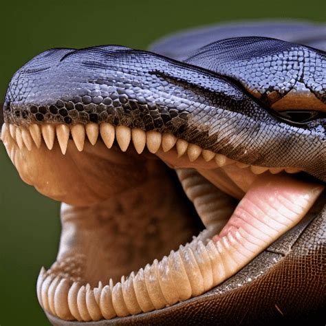 do anacondas have fangs