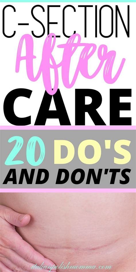 do and don'ts after c-section