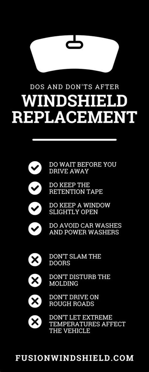 Do And Don'ts After Windshield Replacement