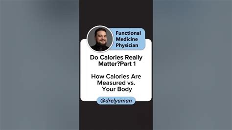 Do Calories Really Matter