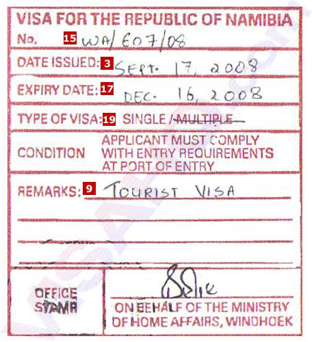 do canadians need a visa for namibia