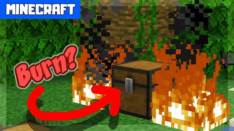Do Chests In Minecraft Burn