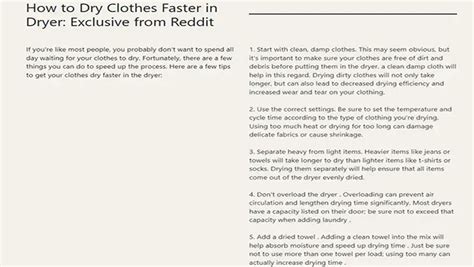 Do Clothes Dry Faster By Themselves